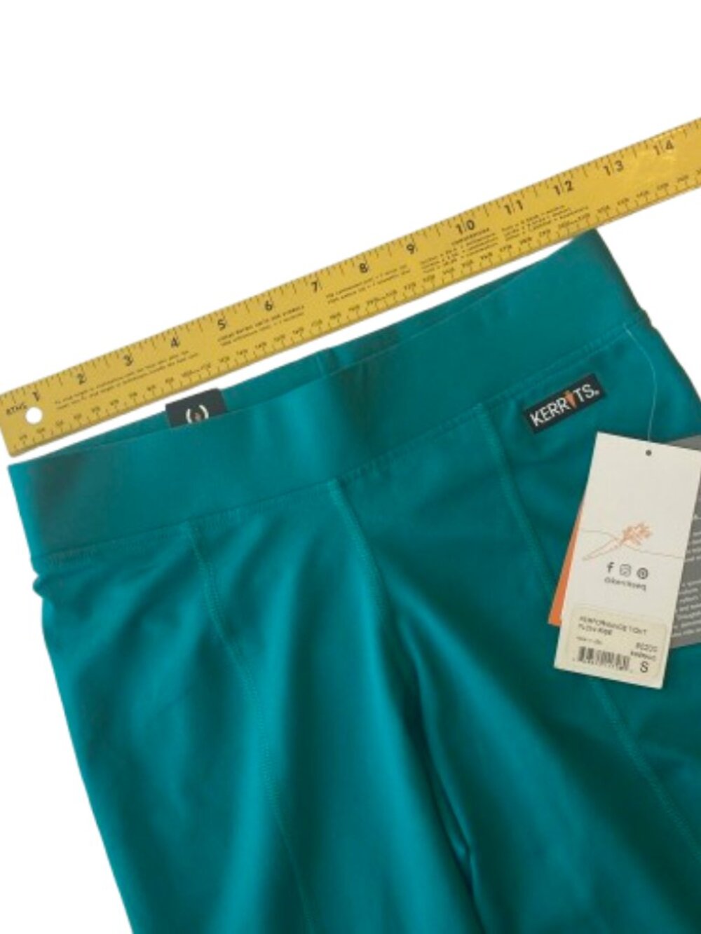 Kerrits Flow Rise Performance Riding Tights Womens Small S Emerald NWT - Picture 8 of 11